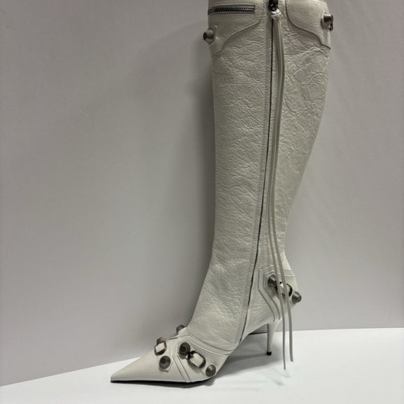 Balenciaga Women’s Cagole H90 Boot Optic White, Size US 10 M, C 40 - Picture 2 of 6